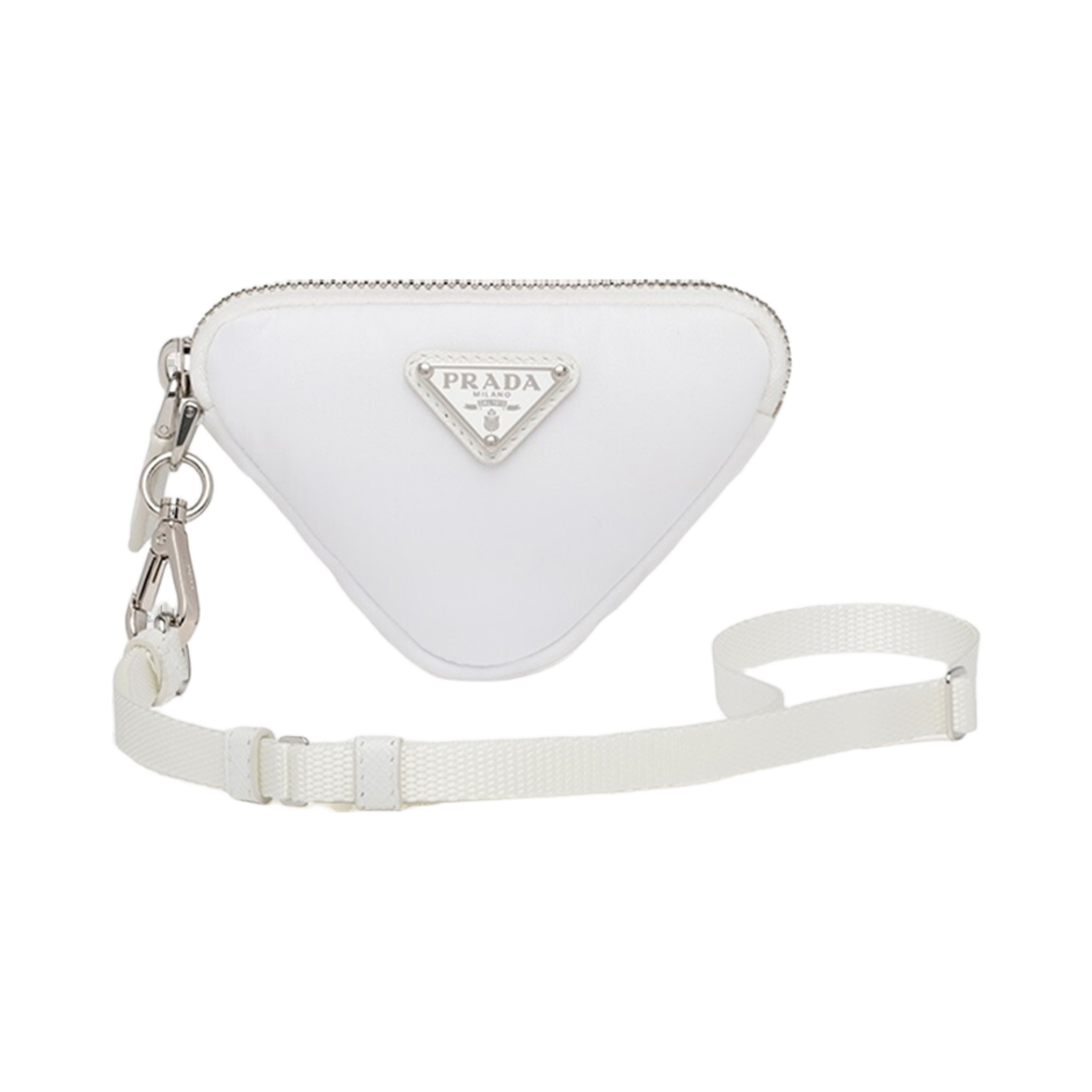 프라다 리나일론 미니 파우치 화이트(Prada Re-Nylon Mini Pouch White) - 1