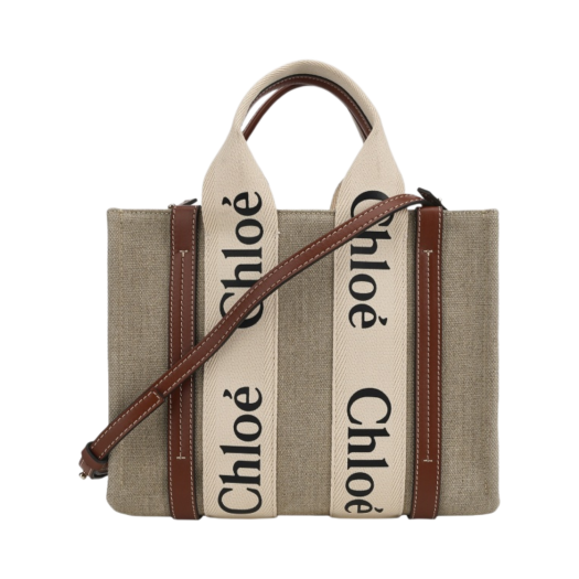 CHC22AS397I2690U/CHC22AS397J0890U Chloe Woody Small Tote Bag White Brown