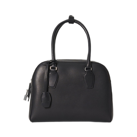 The Row India 10.00 Bag in Leather Black