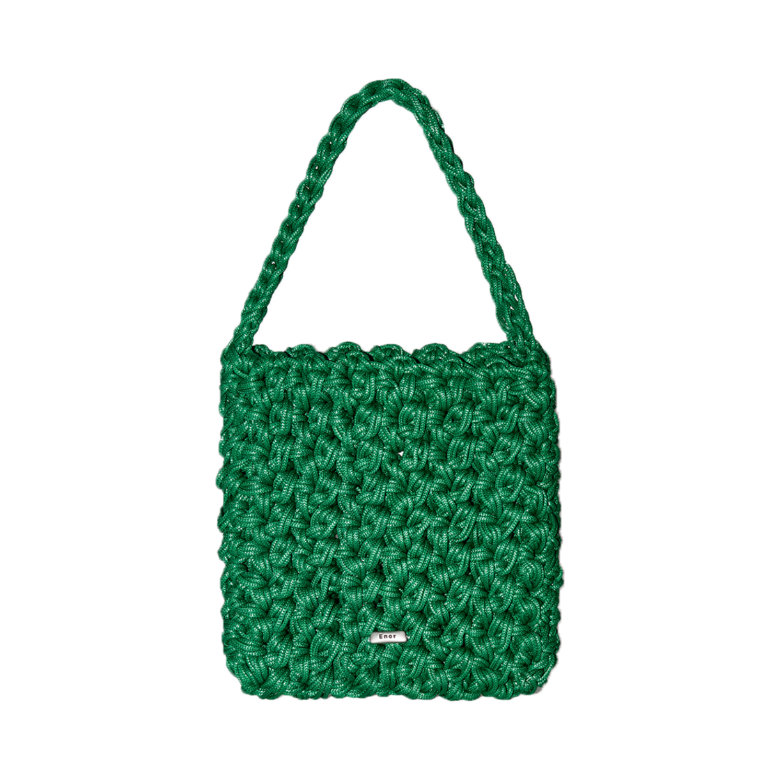 엔오르 우먼 웨이빙 스퀘어 백 미니 그린(Enor Women Weaving Square Bag Mini Green)