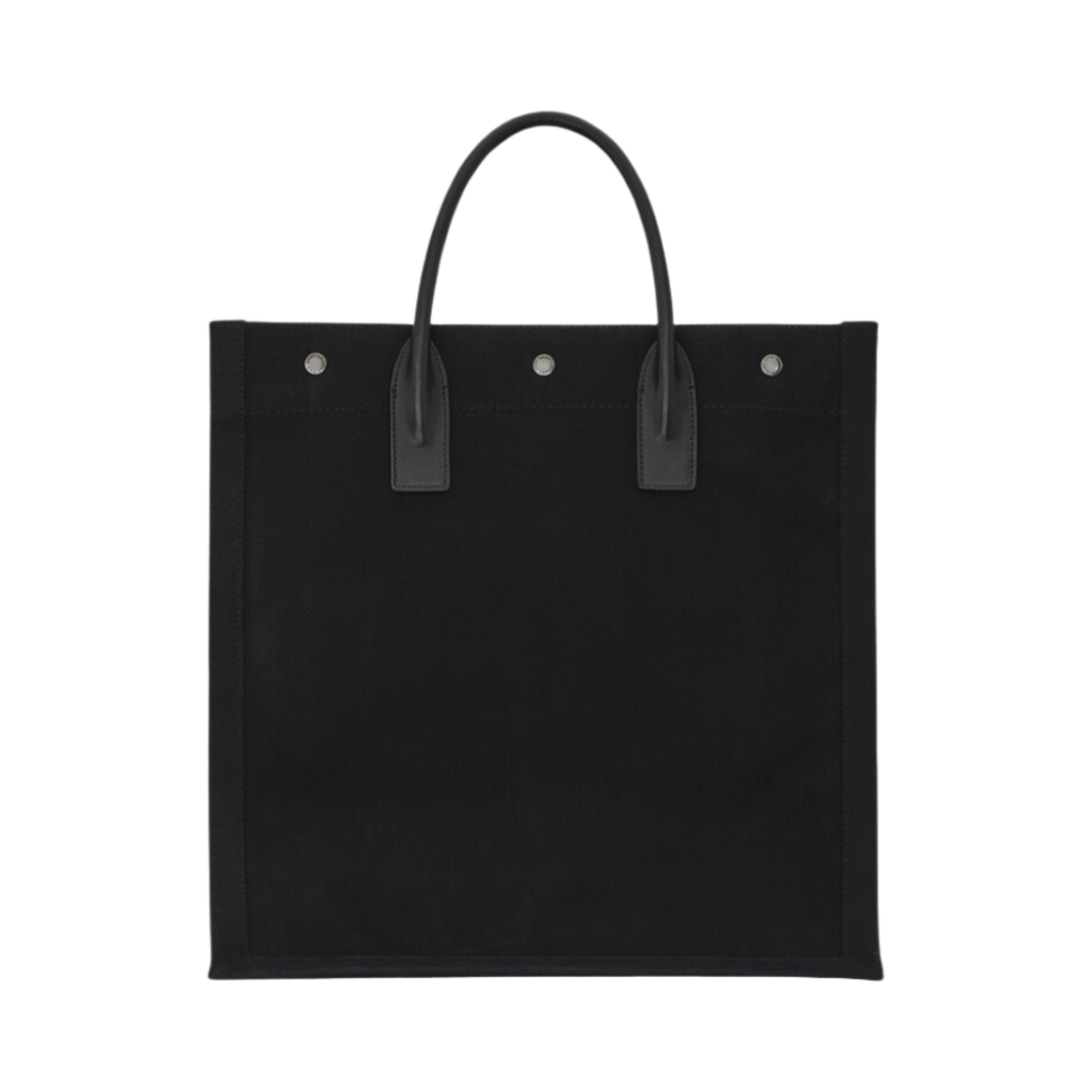 생로랑 프린티드 캔버스 레더 리브 고시 N/S 토트백 블랙(Saint Laurent Rive Gauche N/S Tote Bag in Printed Canvas and Leather Black) - 3