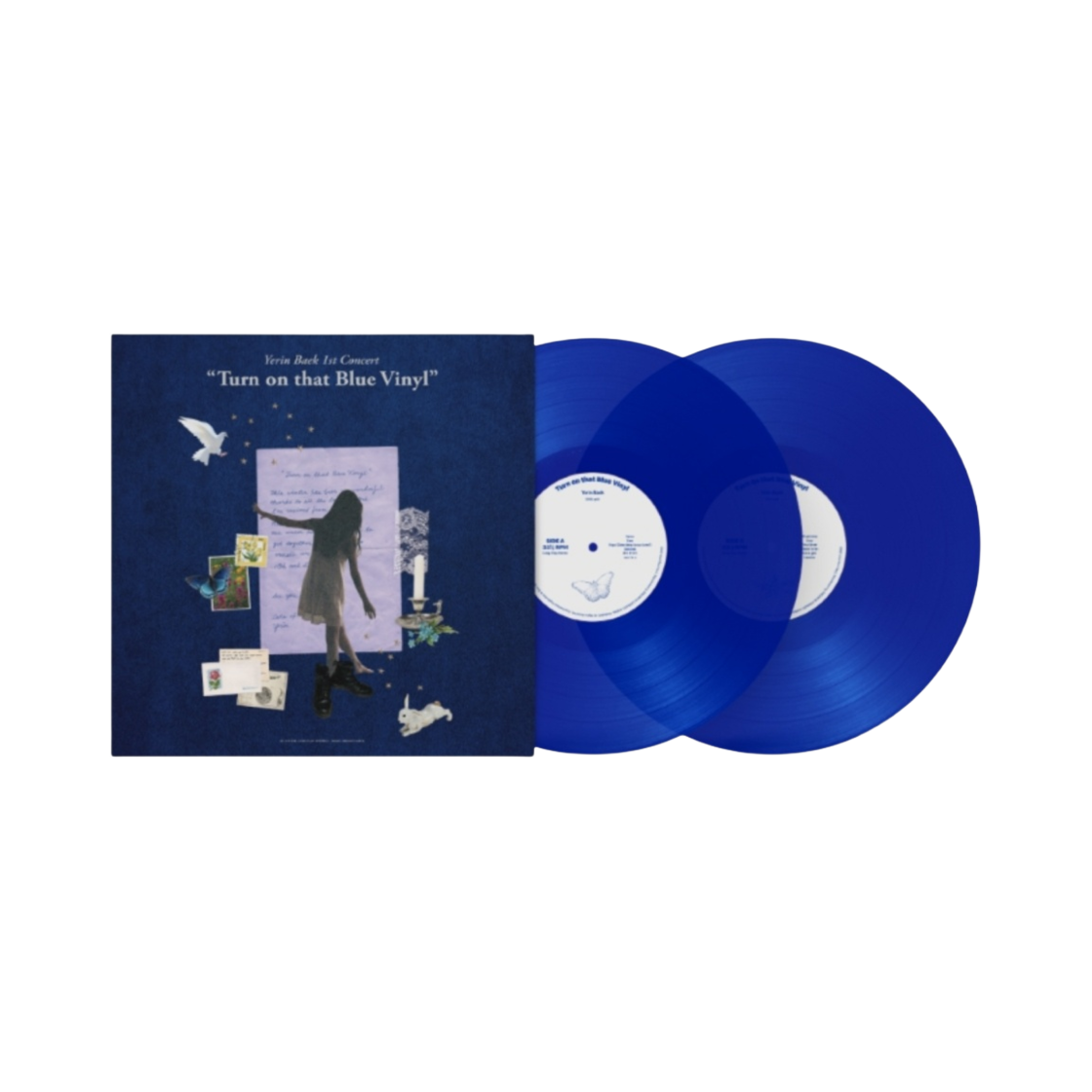 백예린 턴 온 댓 블루 바이닐 라이브 LP 블루 (2LP)(Yerin Baek Turn On That Blue Vinyl Live LP Blue (2LP))