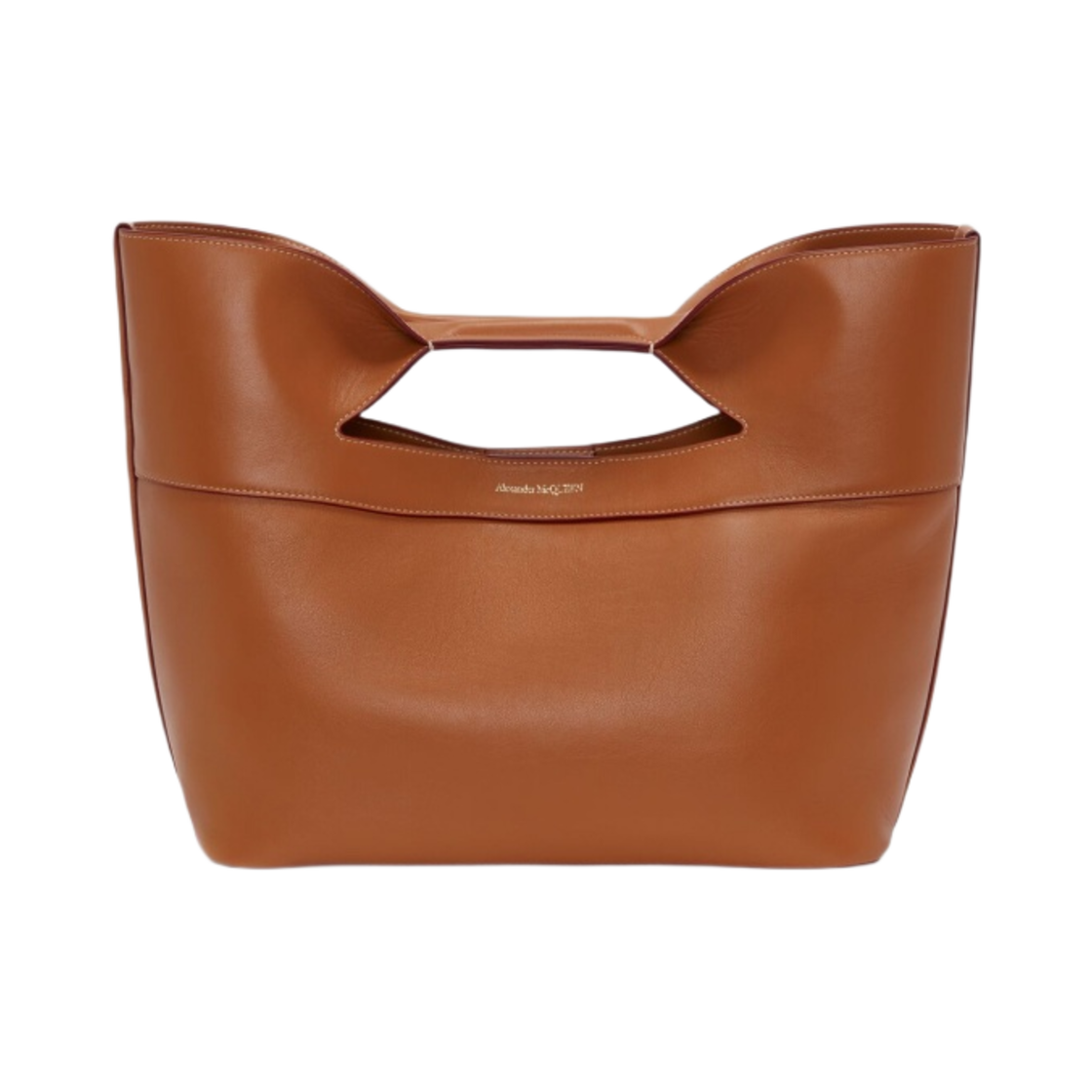 7095661BLCA2002 Alexander McQueen The Bow Small Bag Tan