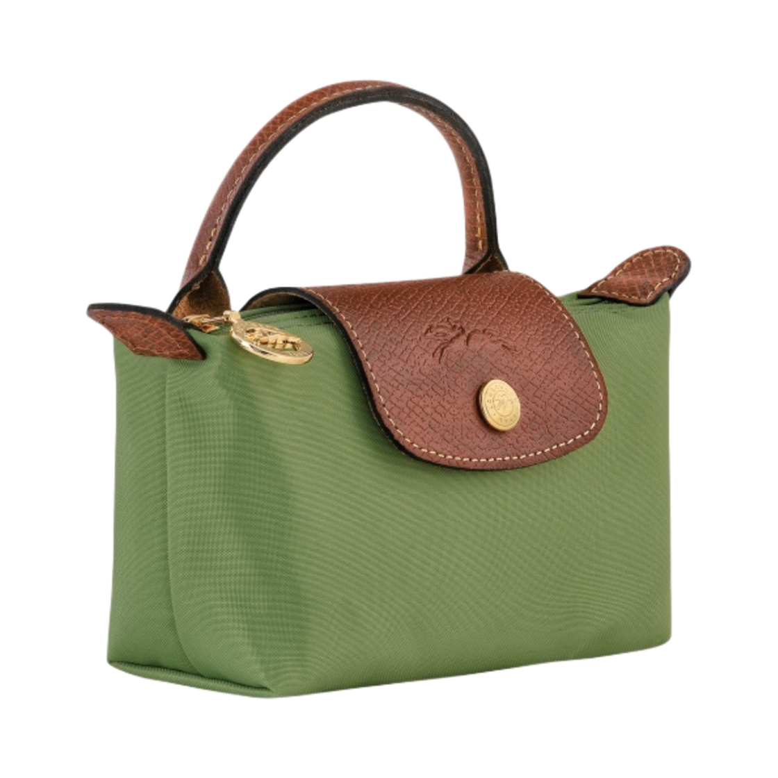 34175089P77 Longchamp Le Pliage Original Handle Pouch Lichen - #2
