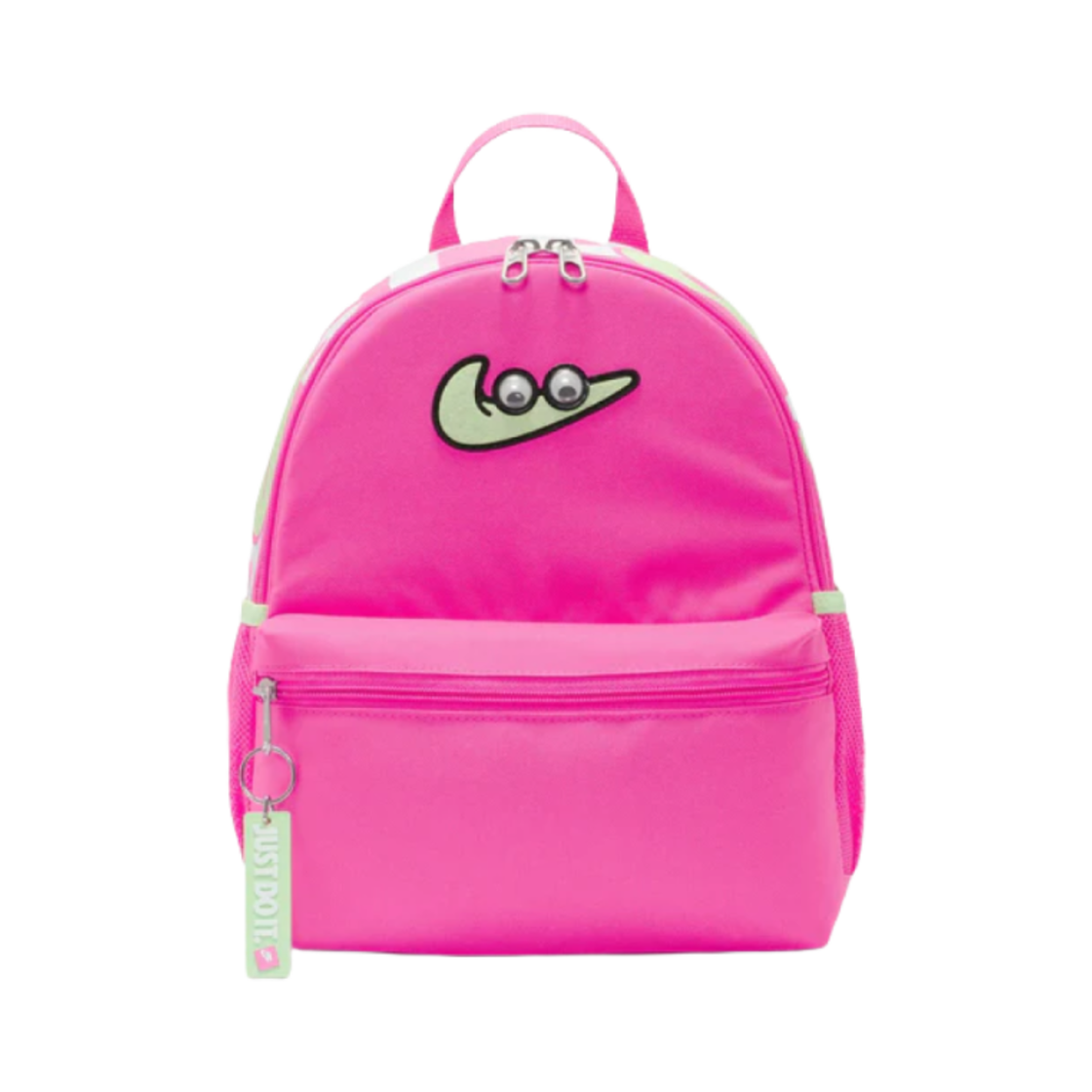 (키즈) 나이키 브라질리아 JDI 미니 백팩 11L 레이저 푸시아((Kids) Nike Brasilia JDI Mini Backpack 11L Laser Fuchsia)