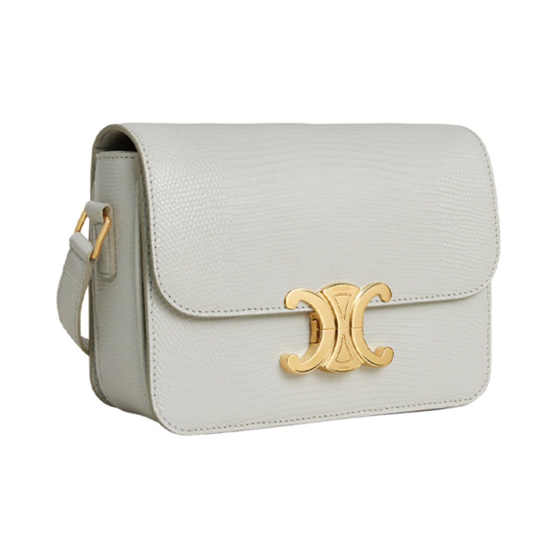 셀린느 틴 트리옹프 백 리자드 초크(Celine Teen Triomphe Bag in Lizard Chalk) - 2