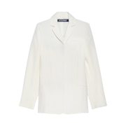 (W) Jacquemus La Veste Caraco Inside-Out Blazer White