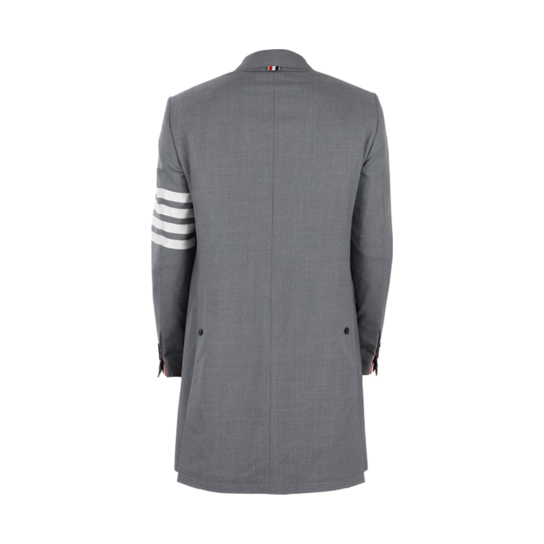 톰브라운 울 사선 하이 암홀 오버코트 미디움 그레이(Thom Browne Wool 4-Bar High Armhole Overcoat Medium Grey) - 2