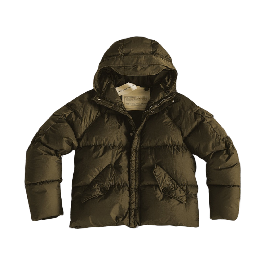 23CTCUC03133-005875-686 Ten C Iced Combo Down Jacket Green Lizard