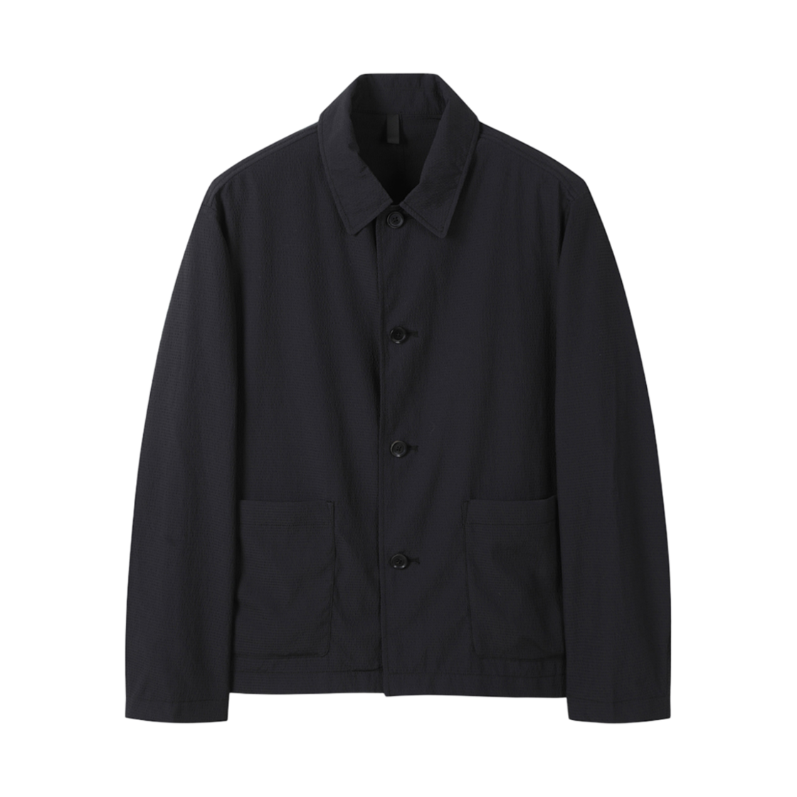 C9JAM25431BKX Customellow Outlet Seersucker Setup Work Jacket Black