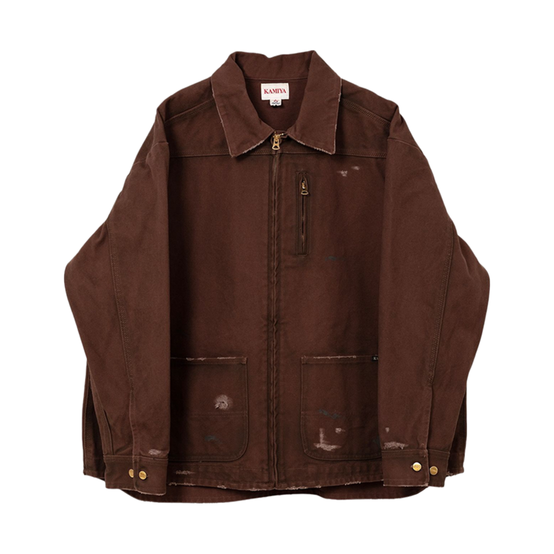G13JK023 Kamiya Boro Duck Jacket Brown