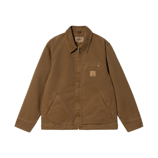 Carhartt WIP Cotton Poplin Lined Dearborn Canvas Faded Detroit Jacket Tamarind - Spring