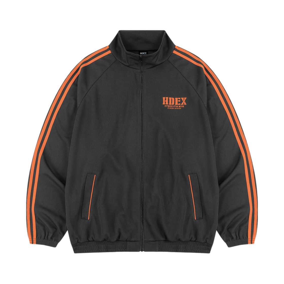 에이치덱스 자이언트핏 매쉬 트랙 자켓 차콜(HDEX Giant Fit Mesh Track Jacket Charcoal)