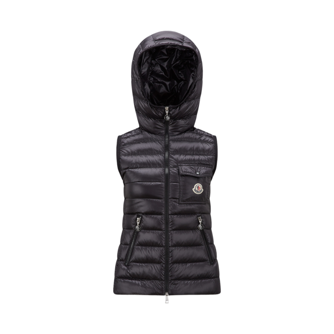 K1-093-1A00075-595ZZ-999 (W) Moncler Glygos Hooded Down Vest Black - 25SS