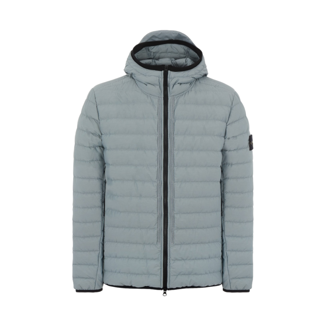 스톤 아일랜드 42725 O-코튼/R-나일론 텔라 후드 블루종 라이트 그레이 - 21FW(Stone Island 42725 O-Cotton/R-Nylon Tela Hooded Blouson Light Grey - 21FW) - 1