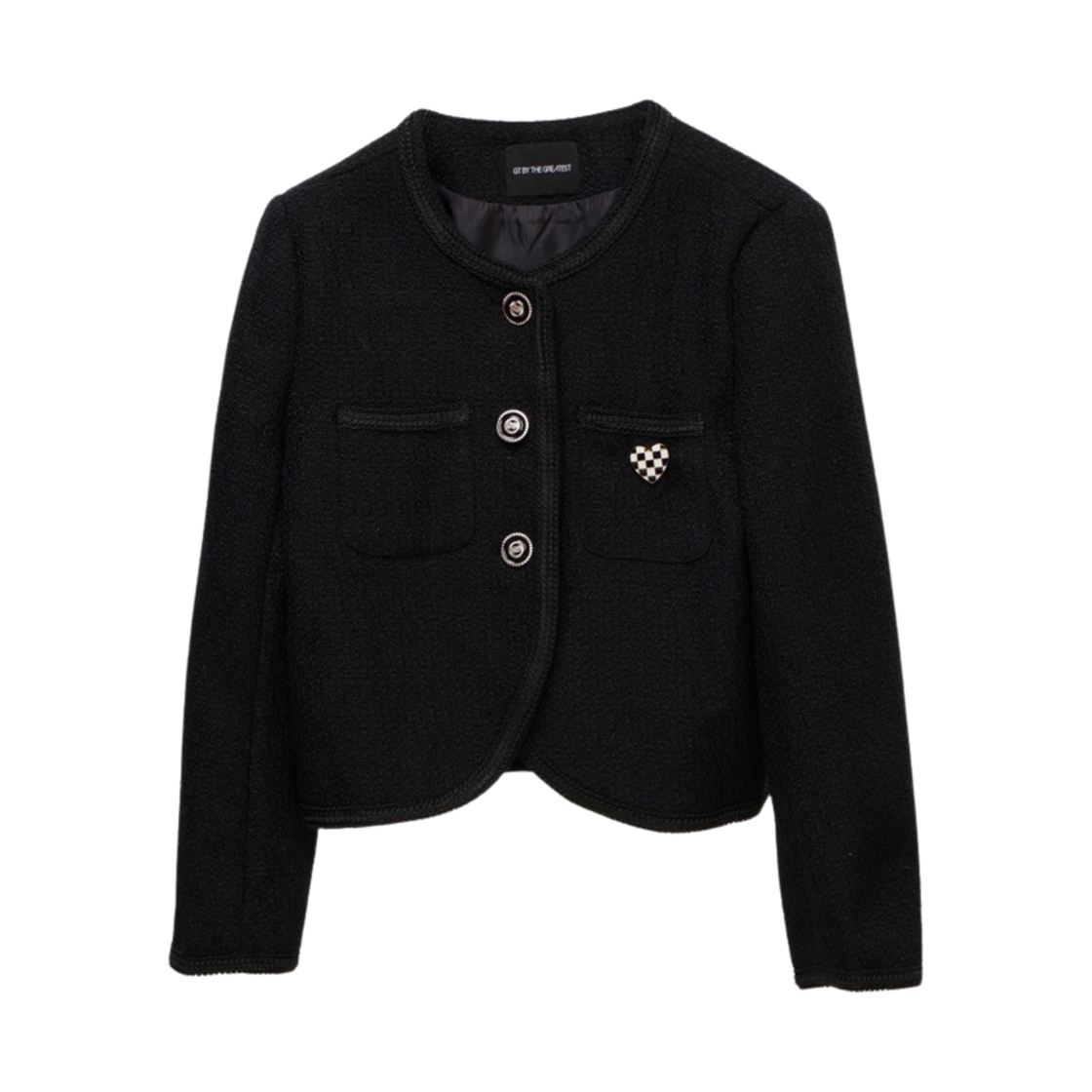 GT24SS11 The Greatest Wool Tweed Woman Black