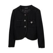 The Greatest Wool Tweed Woman Black