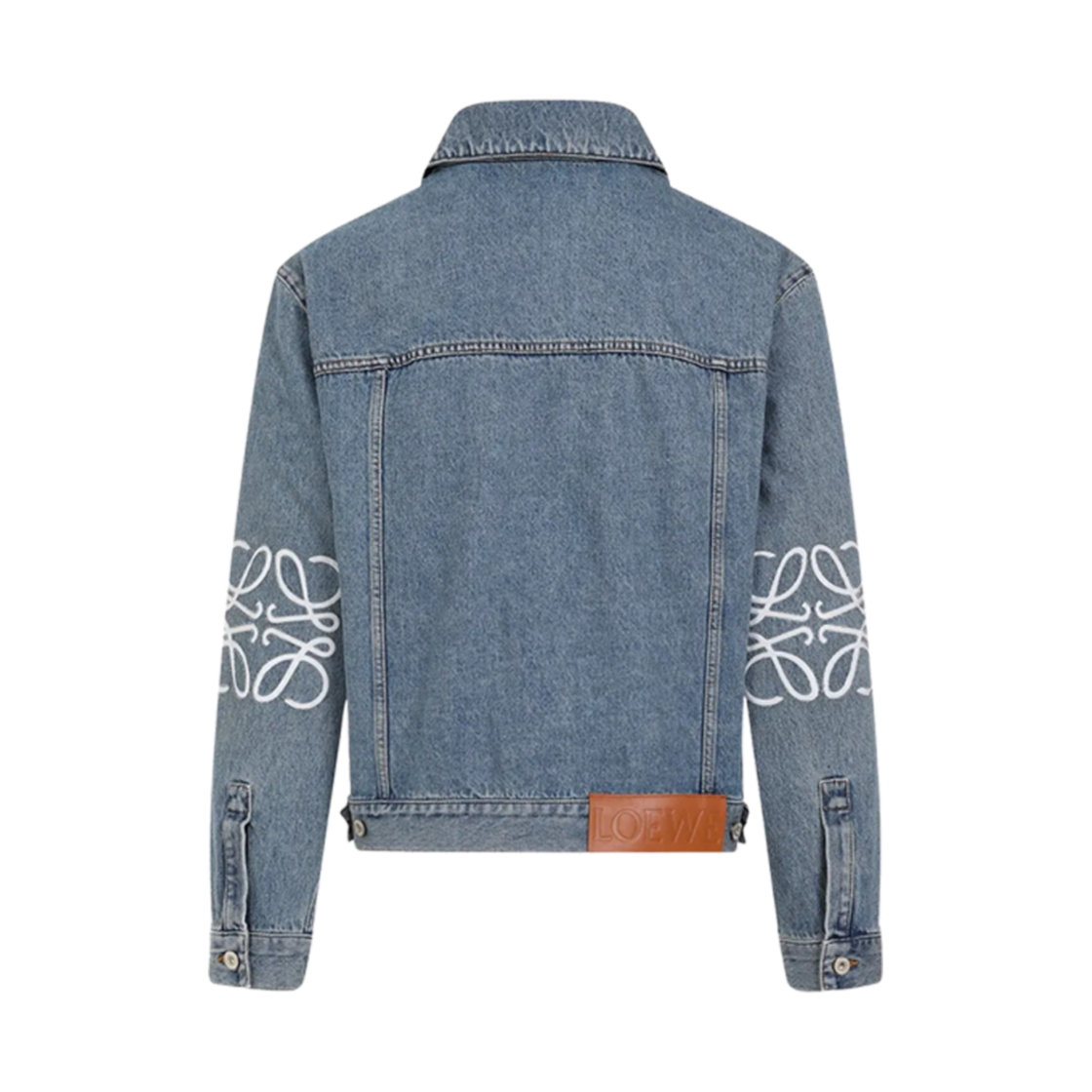 로에베 아나그램 데님 자켓 미드 블루 데님(Loewe Anagram Jacket In Denim Mid Blue Denim) - 2