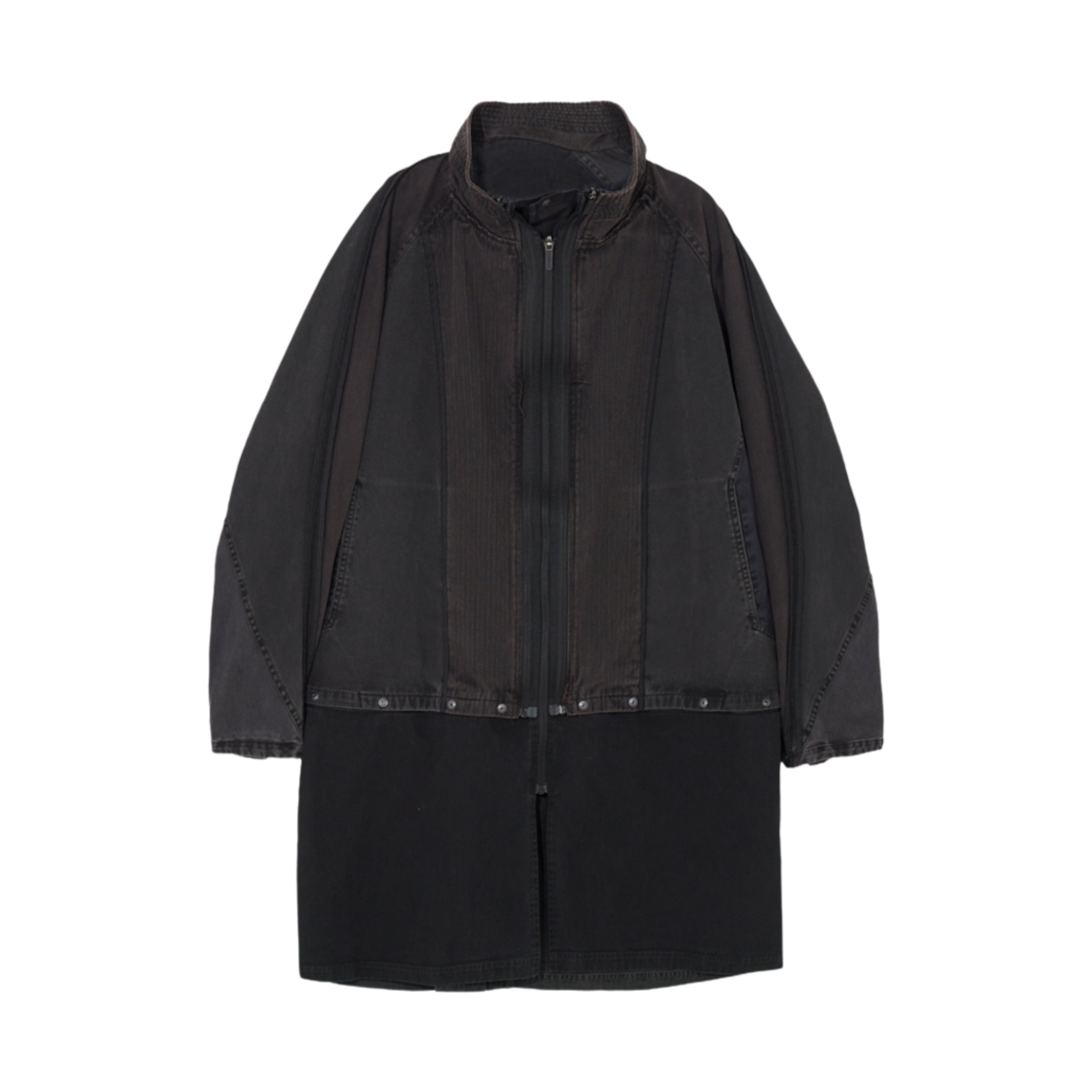 - Hyein Seo Convertible Patchwork Coat Stone