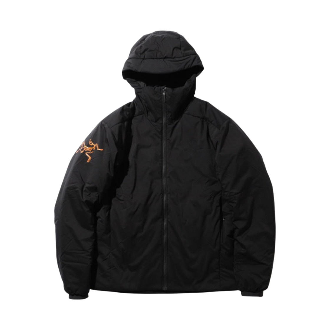아크테릭스 x 빔즈 아톰 AR 후디 블랙 오렌지(Arc'teryx x Beams Atom AR Hoody Black Orange)