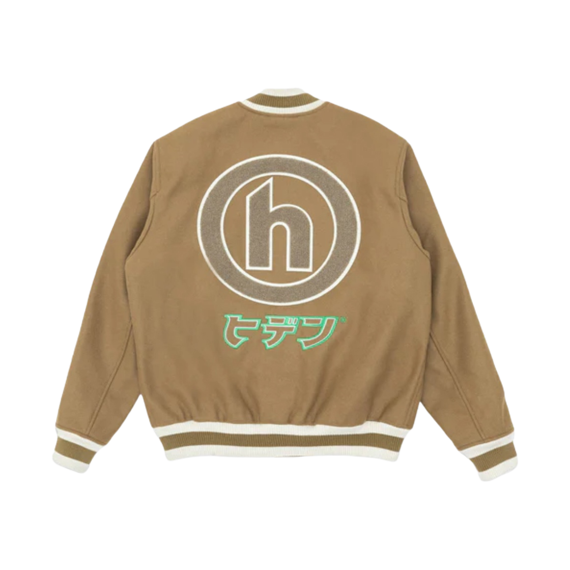 - Hidden NY x Goldwin Tokyo Varsity Jacket Brown