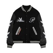 Peaches. x Playboy Clubhouse Varsity Jacket F&F Black Edition