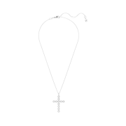 (W) Swarovski Insigne Pendant Mixed Cuts Cross White Rhodium Plated