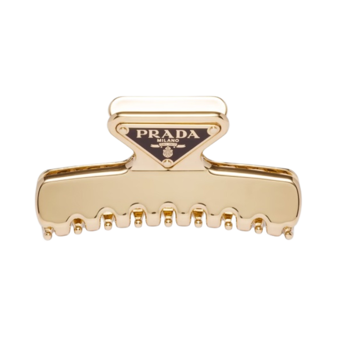 1IF103-2BA6-F0056 (W) Prada Metal Hair Clip Gold
