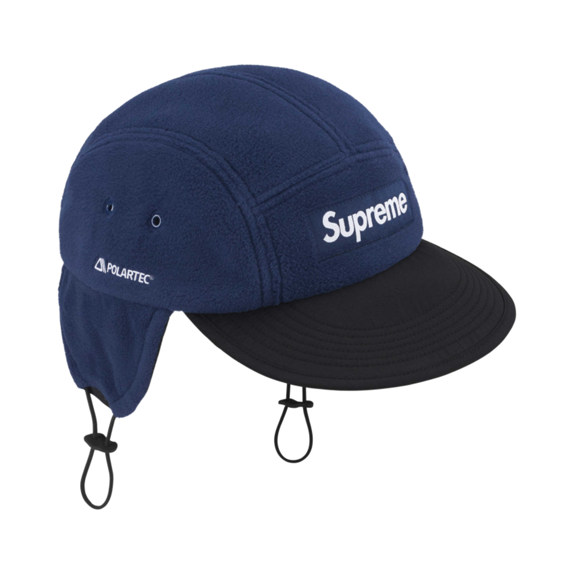 - Supreme Polartec Earflap Camp Cap Navy - 24FW