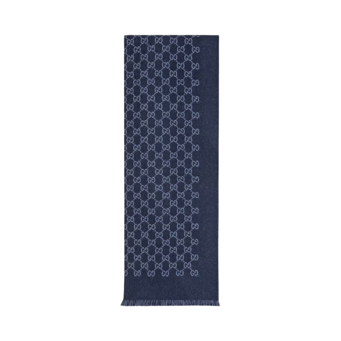 구찌 GG 자카드 울 머플러 페리윙클 스카이 블루(Gucci GG Jacquard Wool Muffler Periwinkle Sky Blue) - 1