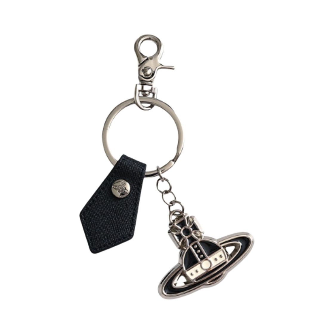 비비안 웨스트우드 사피아노 블랙 앤 화이트 키링 블랙