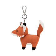 Maison Kitsune Medium Fox Bag Charm Rust Red