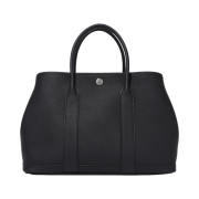 Hermes Garden Party 30 Bag Negonda & Palladium Noir
