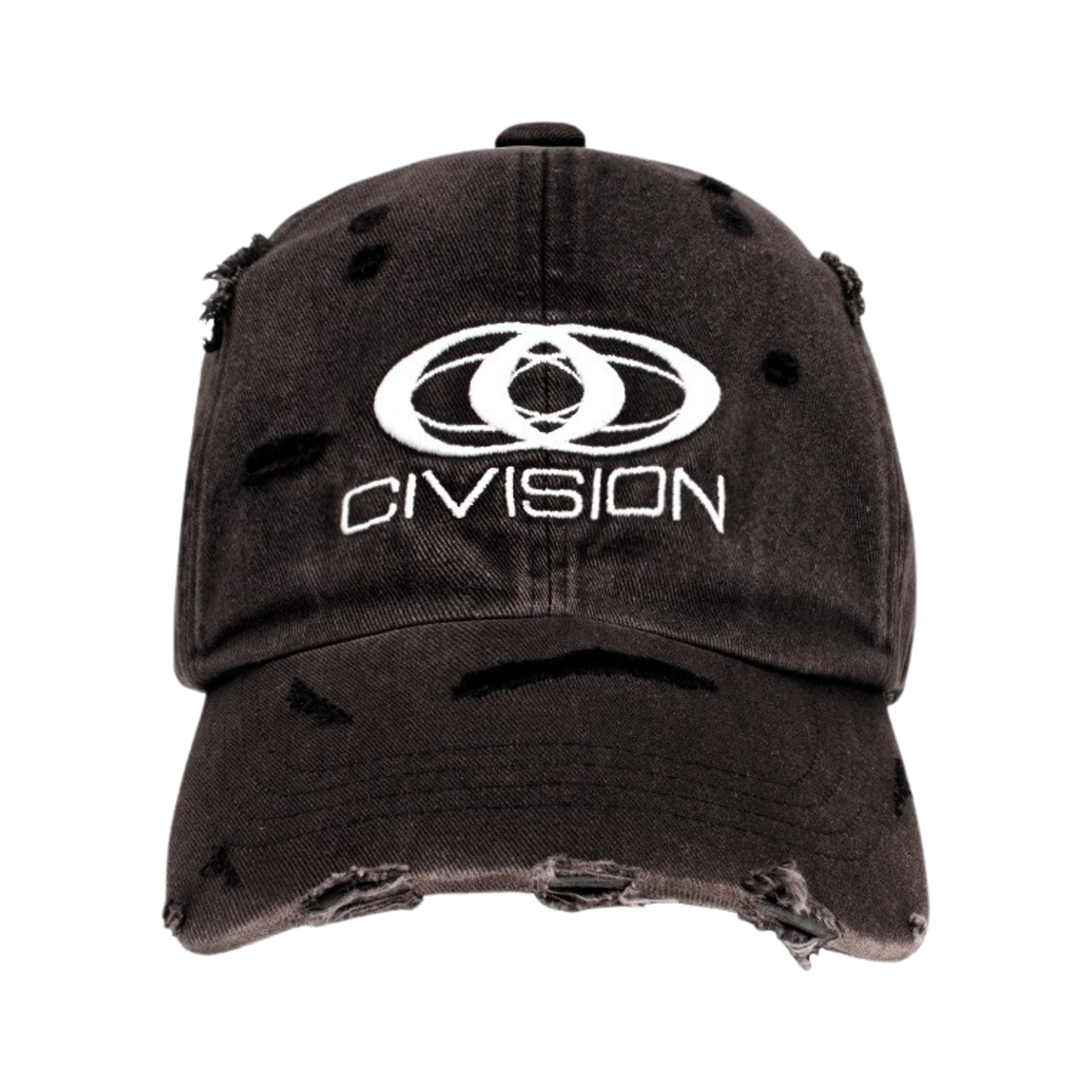 씨비전 바이 씨에스씨 비전 디스트로이드 캡 워시드 블랙(Civision by CSC Vison Destroyed Cap Washed Black)