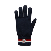 Moncler Tricolor Knit Gloves Night Blue - 22FW
