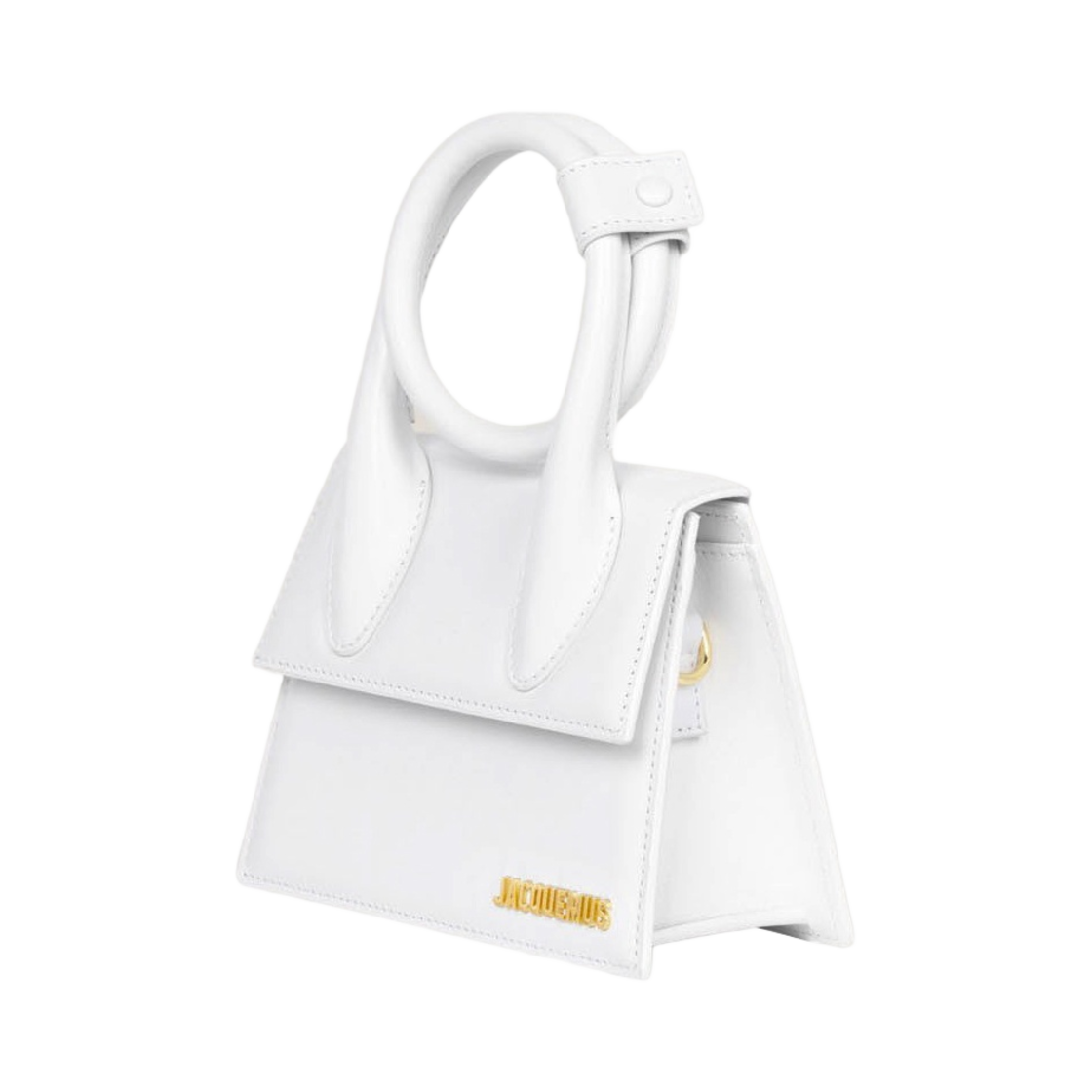 자크뮈스 르 치키토 노드 코일드 레더 핸드백 화이트(Jacquemus Le Chiquito Noeud Coiled Leather Handbag White) - 2
