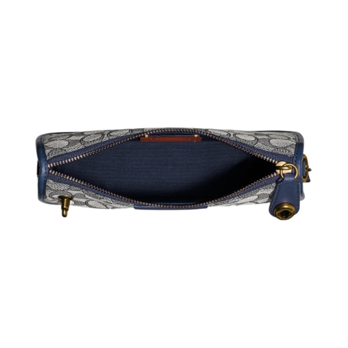 코치 스윙어 백 시그니쳐 자카드 네이비 미드나잇 네이비(Coach Swinger Bag in Signature Jacquard Navy Midnight Navy) - 3