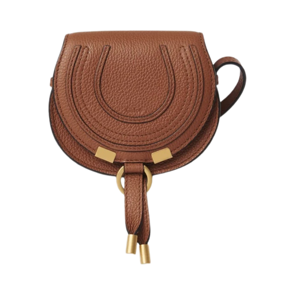 끌로에 마르씨 나노 새들백 탄(Chloe Marcie Nano Saddle Bag Tan) - 1