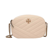 Tory Burch Kira Chevron Camera Bag New Cream