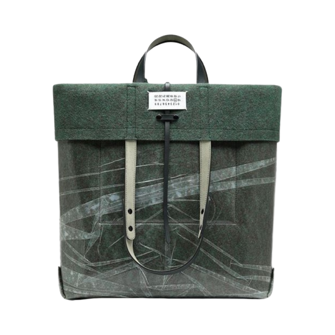 메종 마르지엘라 펠트 웨트 토트백 다크 그린(Maison Margiela Felt Wet Tote Bag Dark Green) - 1