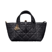 Dior Small Toujours Bag Macrocannage Calfskin Black