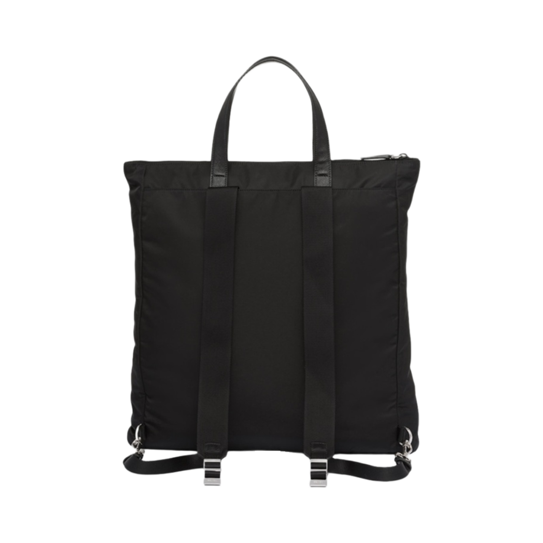 프라다 리나일론 사피아노 레더 토트백 블랙(Prada Re-Nylon Saffiano Leather Tote Bag Black) - 3