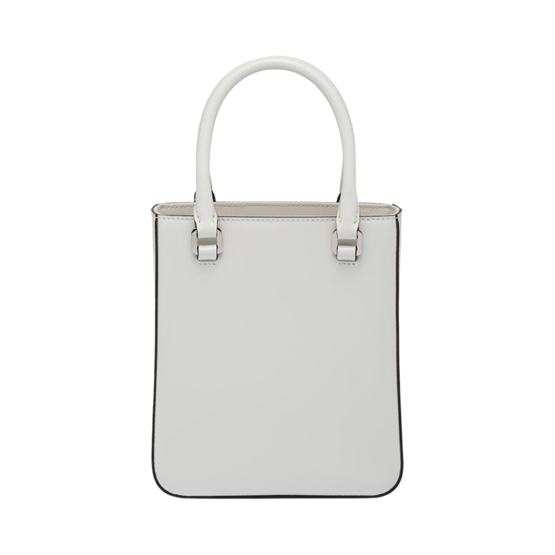 프라다 스몰 브러쉬드 레더 토트 화이트(Prada Small Brushed Leather Tote White) - 2