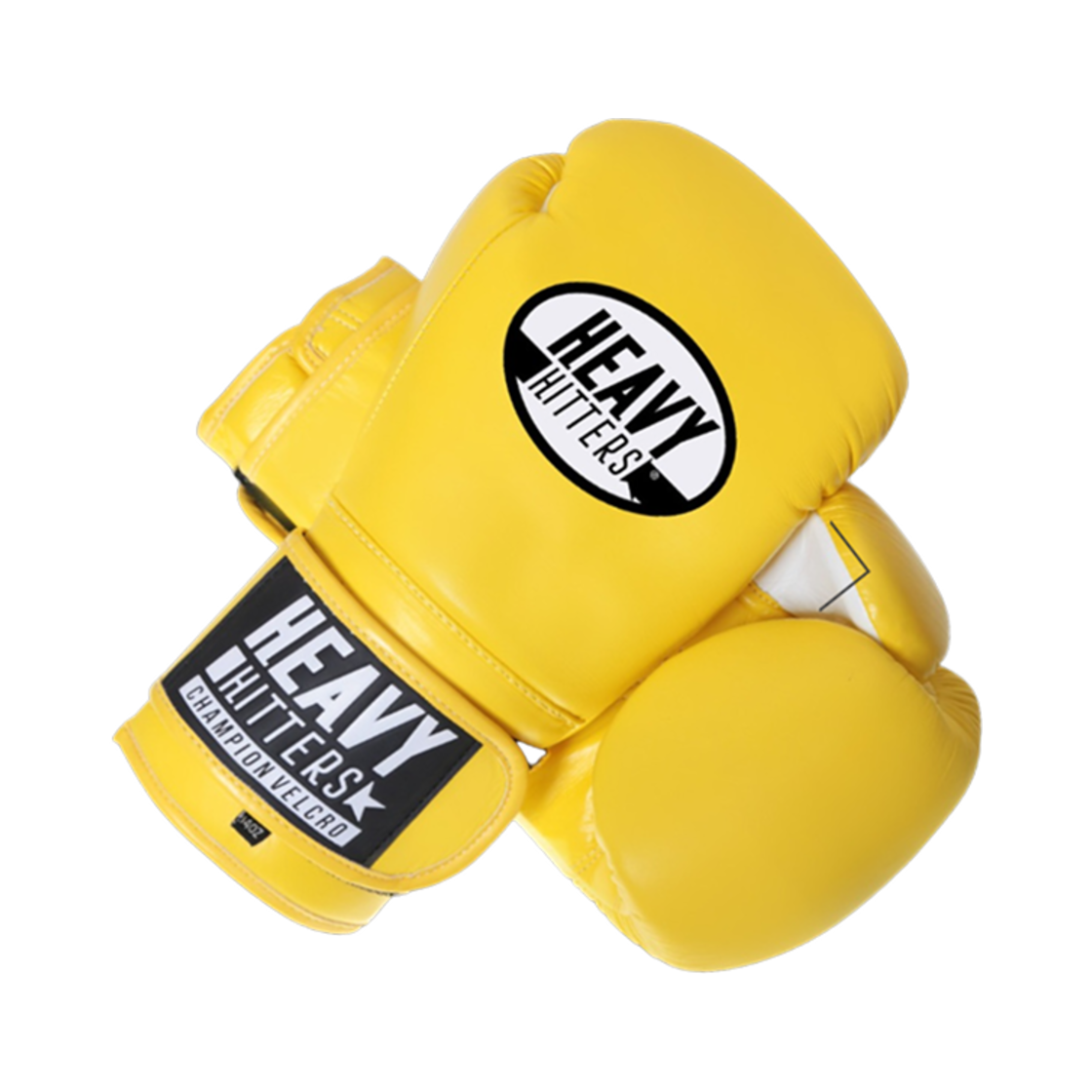 H6-LY Heavy Hitter Champion Velcro Boxing Gloves Lemon Yellow