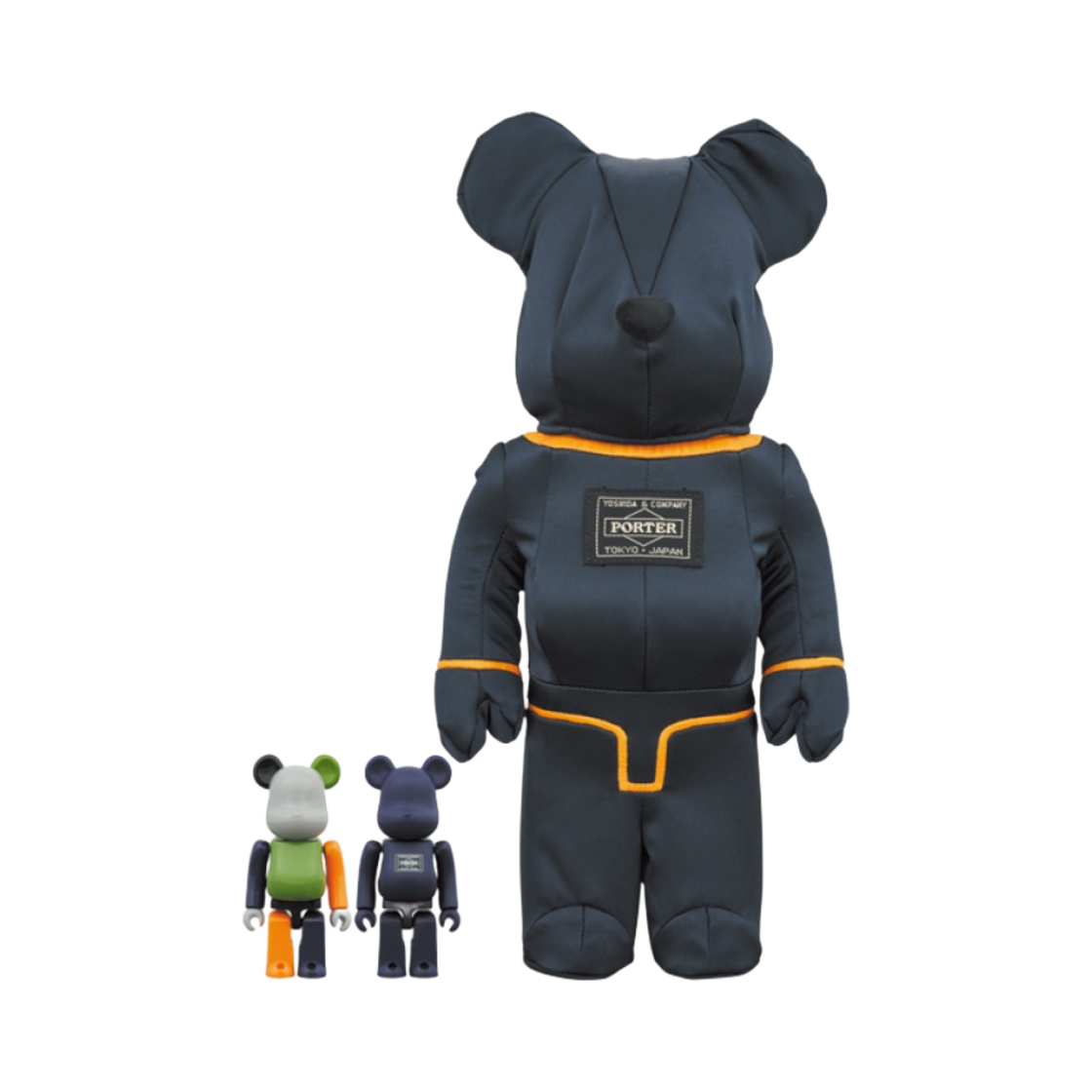 베어브릭 x 포터 탱커 아이언 블루 스페셜 에디션 100% & 400% 세트