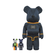 Bearbrick x Porter Tanker Iron Blue Special Edition 100% & 400% Set