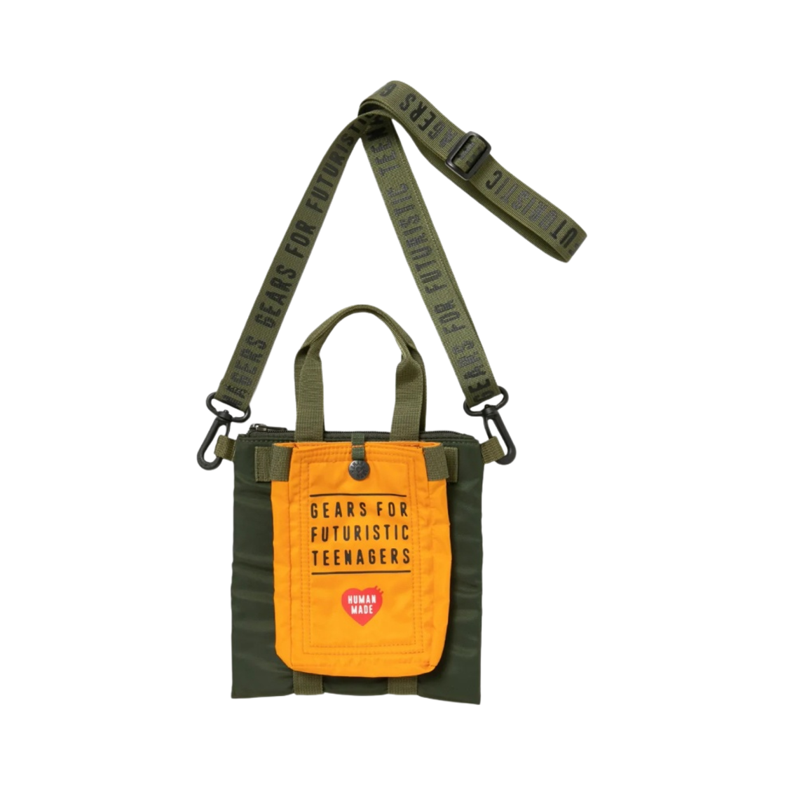휴먼 메이드 미니 헬멧백 올리브 드랩(Human Made Mini Helmet Bag Olive Drab) - 1