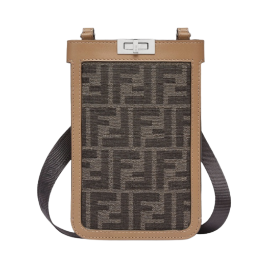 Fendi Peekaboo Phone Case Brown