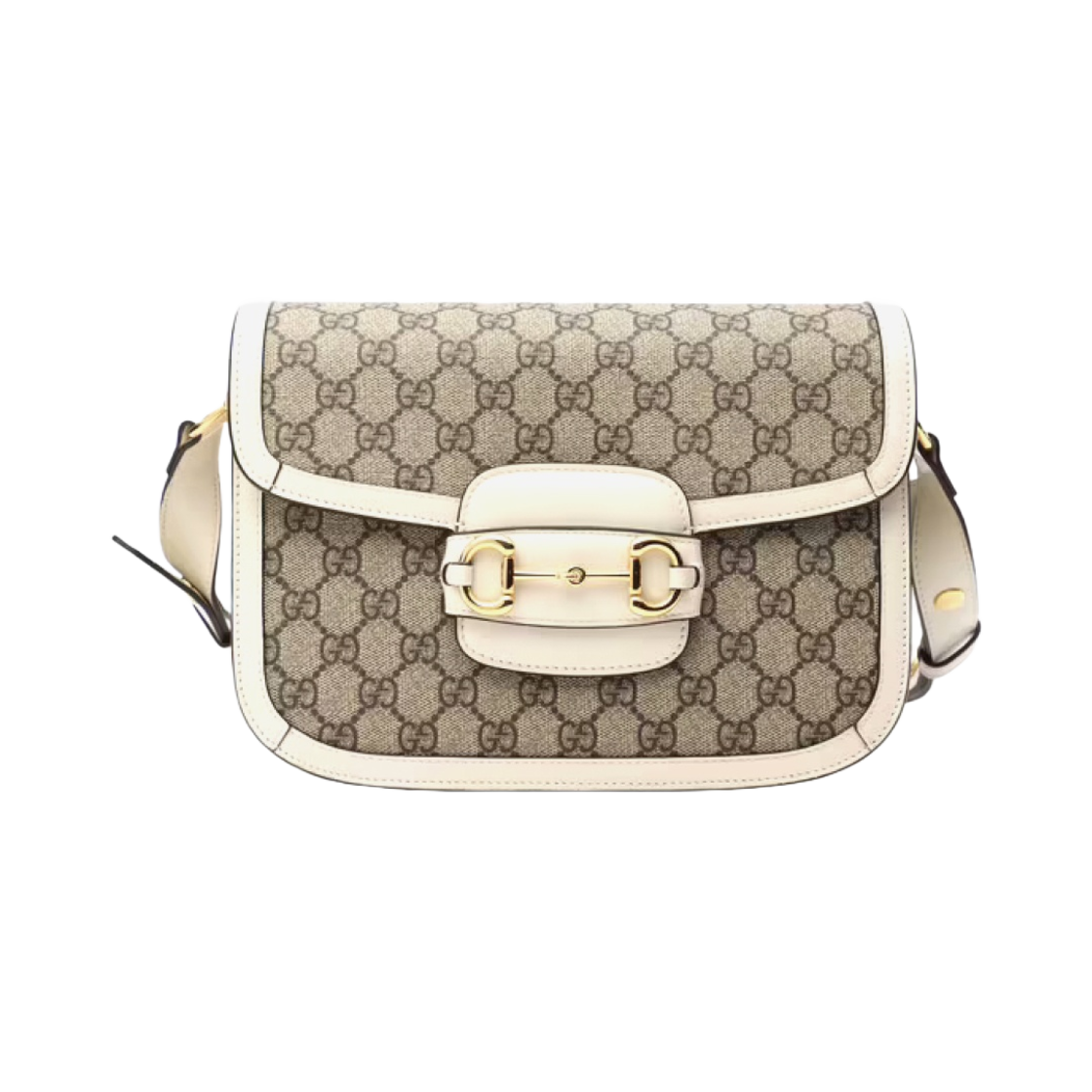 구찌 홀스빗 1955 숄더백 화이트