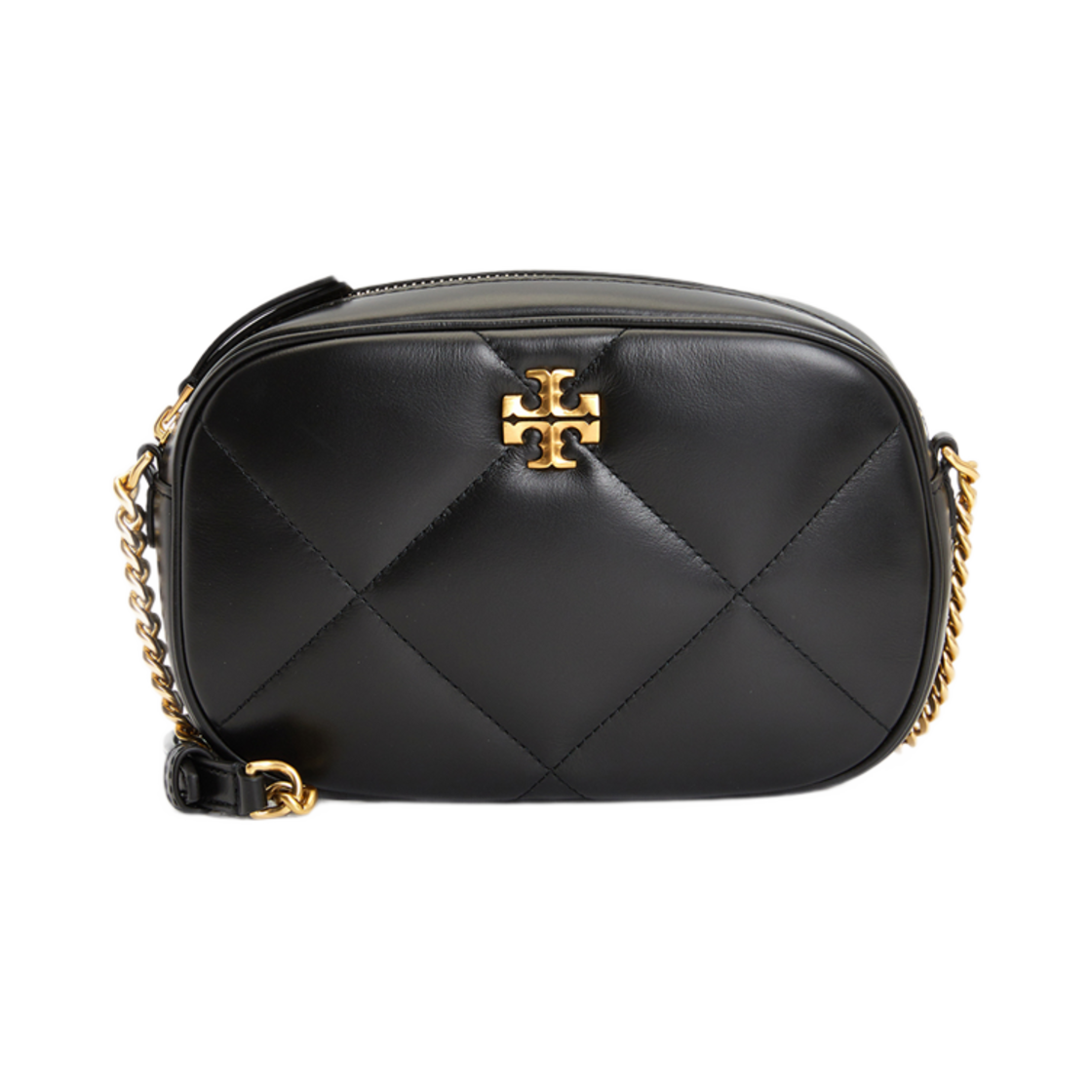 154715-001 Tory Burch Kira Diamond Quilt Camera Bag Black